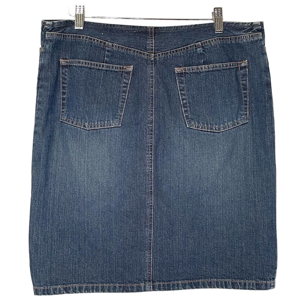 Blue Jean Skirt Zipper Front - Picture 4 of 12